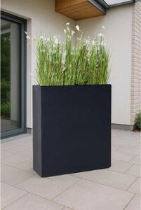 Deliaci kvetináč ELEMENTO, sklolaminát, výška 100 cm, antracit