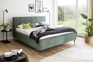 MUZZA Čalúnená posteľ zallino s úložným priestorom 180 x 200 zelená
