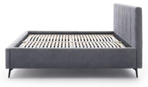 MUZZA Čalúnená posteľ zallino s úložným priestorom 180 x 200 antracitová