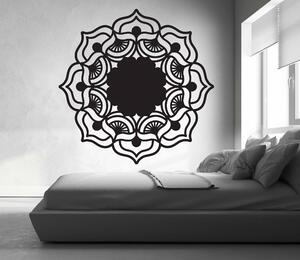 Mandala ruža života okrúhla drevený obraz na stenu z preglejky MIREK: Prírodná preglejka - Topoľ natural Rozmer 20 cm 3776-37264 PR0175 HEU+