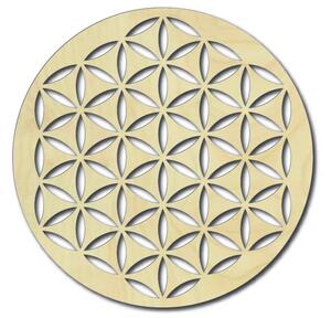 Drevená mandala obraz na stenu - YISUIYU: Prírodná preglejka - Topoľ natural Rozmer 20 cm 3774-37120 PR0169 HEU+