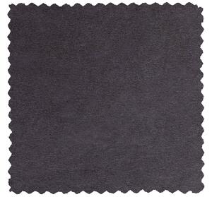 MUZZA Rohová pohovka dyoll pravá 267 cm praný velvet tmavo sivá