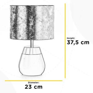 NOČNÁ LAMPA, E27, 23/37.5 cm - Online Only bytové doplnky, Online Only