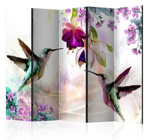 Artgeist Paraván - Hummingbirds and Flowers II [Room Dividers]