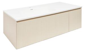 Kúpeľňová skrinka s umývadlom Naturel Austen 120x35x52 cm beige mat Naturel Austen120BG