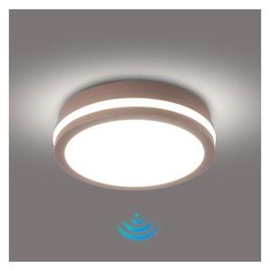 Brilagi -LED Vonkajšie svietidlo so senzorom BENE LED/18W/230V priemer 21,5 cm hnedé IP54