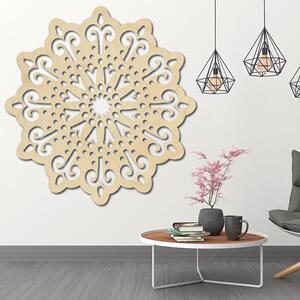 Mandala obraz na stenu – Dekor s duchovnou hĺbkou - BELFON: Prírodná preglejka - Topoľ natural Rozmer 20 cm 3829-40099 PR0223 HEU+