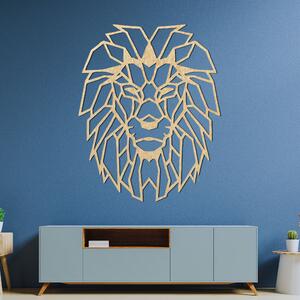 Drevená dekorácia na stenu geometrická silueta leva - LEONIS: Preglejka Topoľ - Honey 3071 20 x 25 cm 3834-98181 PR0227