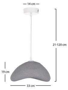 Brilagi - Závesný luster na lanku WABI SABI 1xE27/40W/230V, priemer 33 cm, sivá
