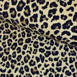 Metráž Teplákovina digital - Leopard na khaki