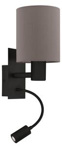 Eglo 900701 - LED Flexibilné svietidlo PASTERI 1xE27/40W/230V + LED/3,8W hnedá