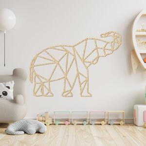 Obraz na stenu Geometrický tvar slona - FELVINA: Preglejka Topoľ - Honey 3071 50 x 35 cm 3843-82556 PR0236