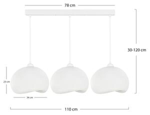 Brilagi - Závesný luster na lanku WABI SABI 3xE27/40W/230V biela