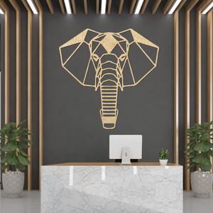 Drevená dekorácia na stenu hlava slona | ROYON: Preglejka Topoľ - Honey 3071 30 cm 3844-83942 PR0237