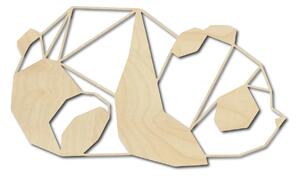 Vyrezávaný obraz na stenu panda - TUFUK: Prírodná preglejka - Topoľ natural 40 x 23 cm 3850-41053 PR0242 HEU+