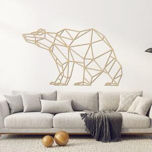 Drevený obraz na stenu medveď | BRUBO: Preglejka Topoľ - Honey 3071 60 x 34 cm 3851-83104 PR0244