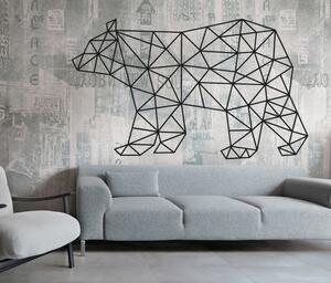 SENTOP Vyrezávaný obraz na stenu medveď PR0241 čierny: Prírodná preglejka - Topoľ natural 40 x 23 cm 3848-40972 PR0241 HEU+