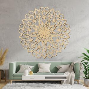 Vyrezávaná mandala, drevená dekorácia na stenu | FARLIKT: Preglejka Topoľ - Honey 3071 30 cm 3862-93720 PR0256