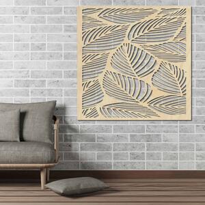 Vyrezávaný drevený obraz na stenu listy - ORKO: Prírodná preglejka - Topoľ natural Rozmer 30 x 30 cm 3874-42484 PR0269 HEU+