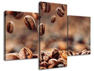 Gario 3 dielny obraz na plátne Kávové bohatstvo Veľkosť: 150 x 50 cm