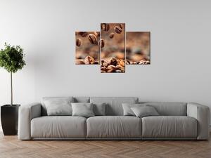 Gario 3 dielny obraz na plátne Kávové bohatstvo Veľkosť: 120 x 40 cm