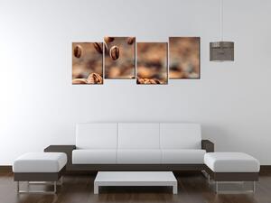 Gario 4 dielny obraz na plátne Kávové bohatstvo Veľkosť: 120 x 70 cm