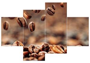 Gario 4 dielny obraz na plátne Kávové bohatstvo Veľkosť: 120 x 80 cm