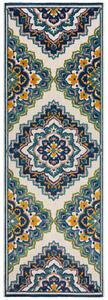 Flair Rugs Behúň Miami Beach Floral Blue – na von aj na doma - 80x230 cm