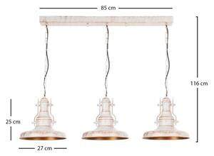 Brilagi - Luster na reťazi PYRONIC 3xE27/40W/230V krémová/patina