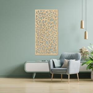 Abstraktný obraz kvetov na stenu | PINIIA: Preglejka Topoľ - Honey 3071 80 x 40 cm 3889-85573 PR0284