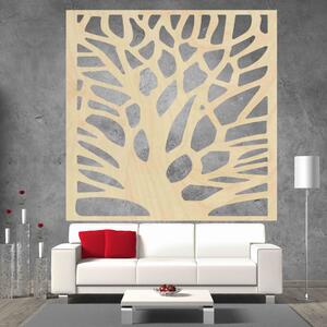 Vyrezávaný obraz na stenu z drevenej preglejky strom ORECH: Prírodná preglejka - Topoľ natural Rozmer 20 x 20 cm 3899-43750 PR0291 HEU+