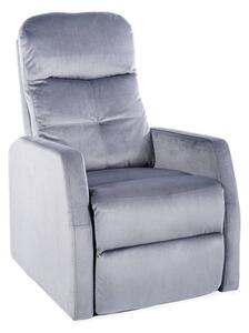 Perfektné relaxačné polohovatelné kreslo, sivá bluvel 14 (n172617)