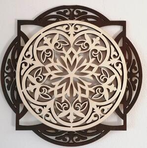 Drevený obraz, elegantný dekor na stenu - FANTÁZIA: Preglejka - Červená (moridlo) Rozmer 50 x 50 cm 3921-45730 PR0304