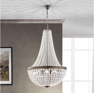 Orion HL 6-1497/6 - Krištáľový luster na reťazi ARILA 6xE27/60W/230V hnedá/patina