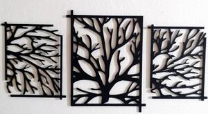 Drevený obraz strom - vetvy konáre: Prírodná preglejka - Topoľ natural 50 x 100 cm 3924-46036 PR0307 picture 3 pieces