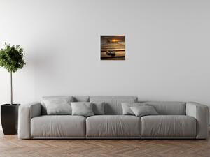 Gario Obraz na plátne Nádherné ráno pri móle Veľkosť: 120 x 80 cm