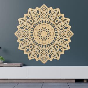 Drevená dekorácia na stenu mandala slnka - SOLIS: Preglejka Topoľ - Honey 3071 20 cm 3939-99385 PR0319-B