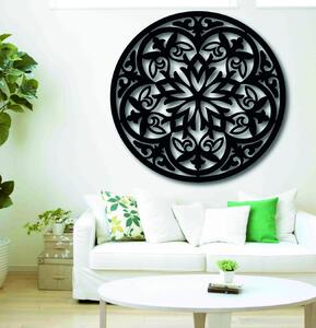 Magická drevená mandala - obraz na stenu: Preglejka - Silver farba Rozmer 40 cm 3941-48101 PR0320