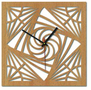 Sentop - MDF Nástenné hodiny do kuchyne HDF16 i čierne: Strieborné ručičky HDF - čierna Rozmer 30 x 30 cm 3973-51368 HDFK016 MDF