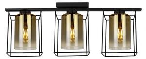 Moderná panelová lampa HELLA CAGE - Krásne zlaté odtiene