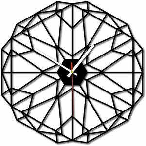 Geometrické nástenné hodiny aj čierne X0097: Šedá kovová Ral 7005 Strieborné ručičky Rozmer 30 x 30 cm 3997-53161 X0097 PLEXI SKLO