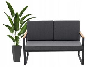 Záhradný nábytok v modernom štýle čiernej farby