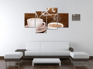 Gario Obraz na plátne Romantika pri káve Veľkosť: 120 x 70 cm