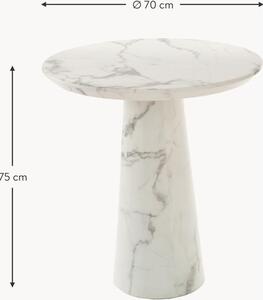 Okrúhly stôl v mramorovom vzhľade Disc, Ø 70 cm