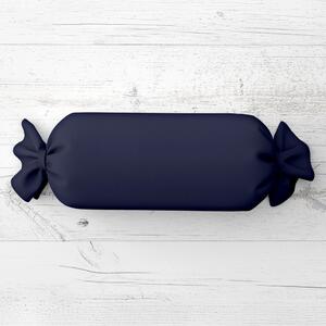Biante Vankúš valec bonbon Rongo RG-055 Temne modrý 15x40 cm