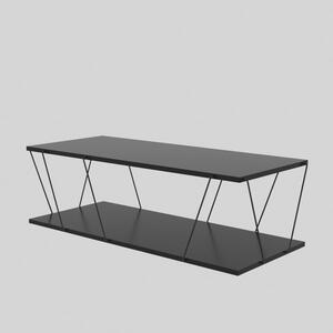 Hanah Home - Moderný konferenčný stolík CANAZ 120 cm, MDF, antracit, šedý
