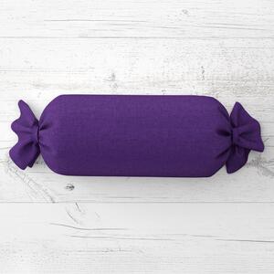 Biante Vankúš valec bonbon Rongo RG-082 Tmavo fialový 15x40 cm