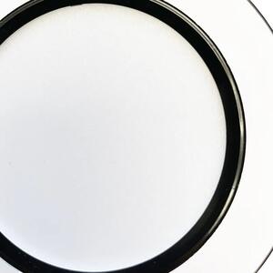 NEDES LED zapustený LED panel kruh 7,5W / 4000K / biely+čierny prúžok (LDL321WB)
