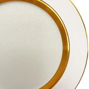 NEDES LED zapustený LED panel kruh 7,5W / 4000K / biely+zlatý prúžok (LDL321WG)