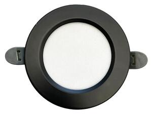 NEDES LED zapustený LED panel kruh 7,5W / 4000K / čierny (LDL321B)